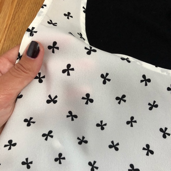 Gap Mixed Media Bow Print Tank - Picture 4 of 7